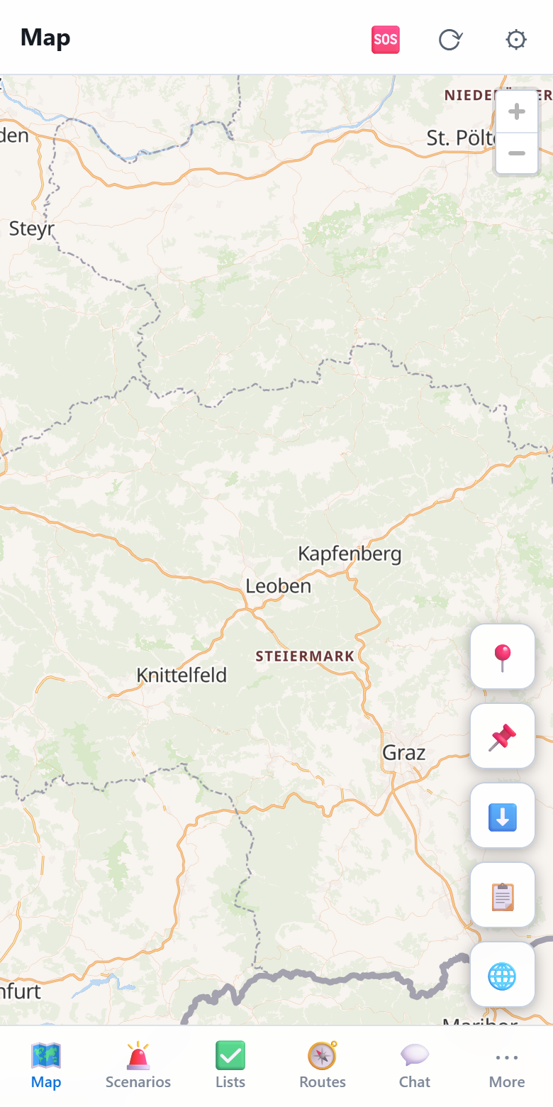 Prepper: offline map with routes