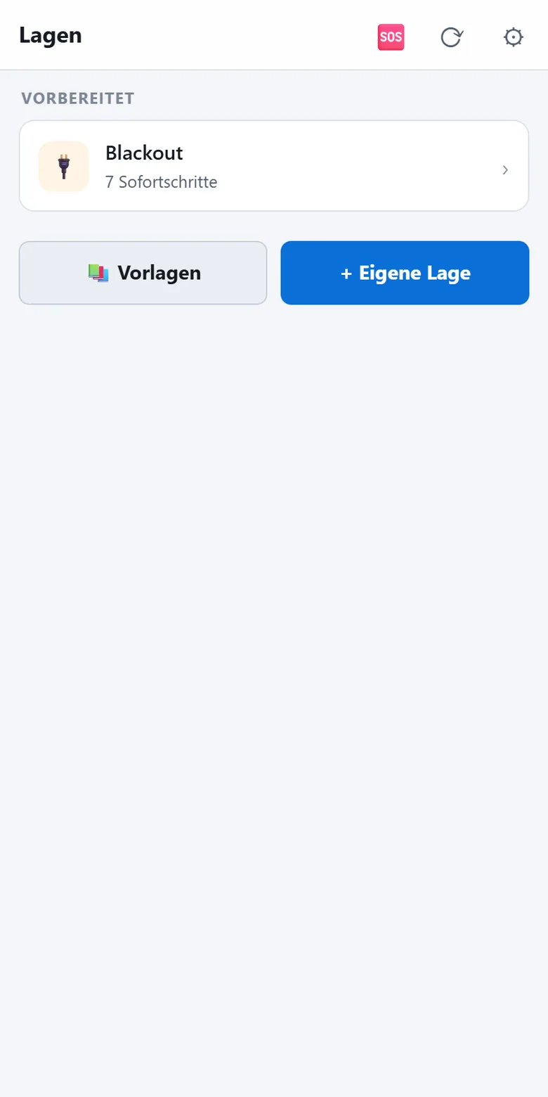 Notfallpläne