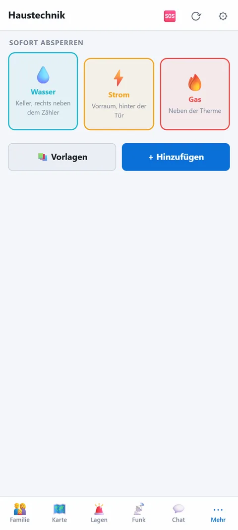 Sofort absperren