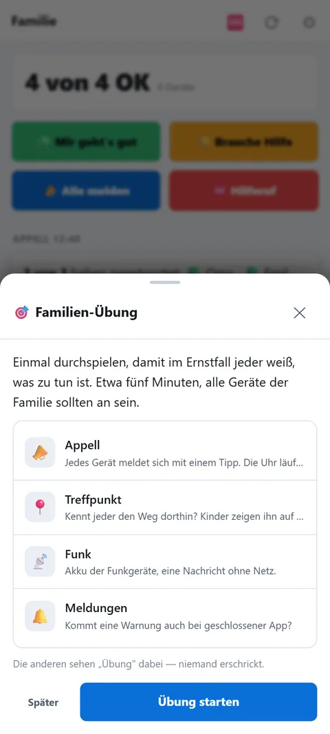 Die vier Schritte, bevor es losgeht
